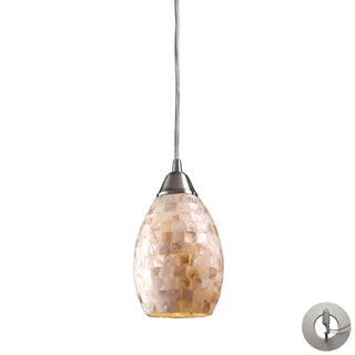 Capri 5'' Wide 1-Light Pendant - Satin Nickel