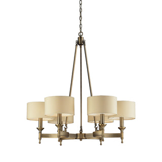 Pembroke 31'' Wide 6-Light Chandeliers - Antique Brass