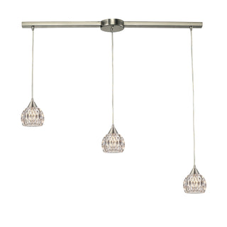 Kersey 36'' Wide 3-Light Pendant - Satin Nickel