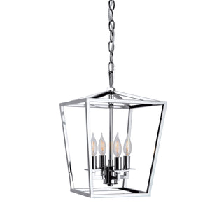 Cage Pendant Light - Polished Nickel