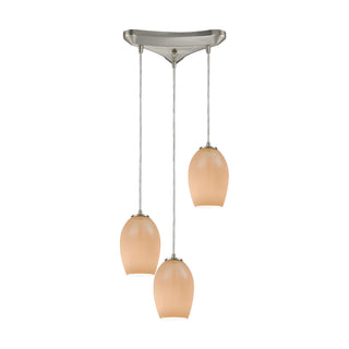 Villiska 12'' Wide 3-Light Mini Pendant - Satin Nickel