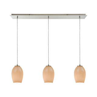 Villiska 36'' Wide 3-Light Mini Pendant - Satin Nickel