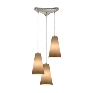 Connor 12'' Wide 3-Light Mini Pendant - Satin Nickel