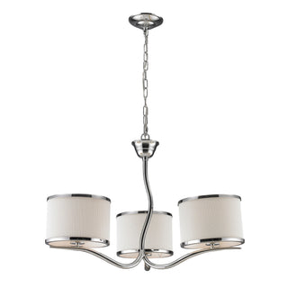 Annika 3-Light Chandeliers in Polished Chrome