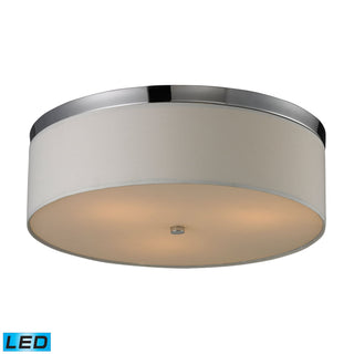 Flushmounts 17'' Wide 3-Light Flush Mount - Polished Chrome