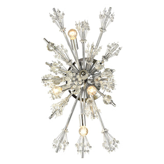 Starburst 26'' High 4-Light Sconce - Polished Chrome