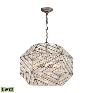 Constructs 20'' Wide 8-Light Chandeliers - Weathered Zinc