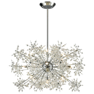 Snowburst 33'' Wide 15-Light Chandeliers - Polished Chrome