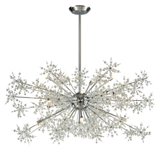 Snowburst 48'' Wide 20-Light Chandeliers - Polished Chrome