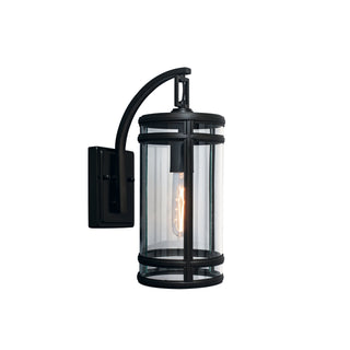 New Yorker Outdoor Wall Light - Acid Dipped Black