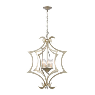 Delray 21'' Wide 6-Light Pendant - Aged Silver