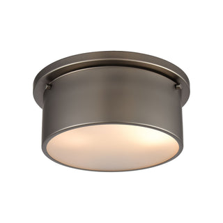 Flush Mounts 10'' Wide 2-Light Flush Mount - Black Nickel