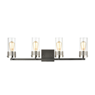 Bergenline 32'' Wide 4-Light Vanity Light - Matte Black