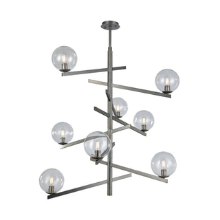 Globes of Light 42'' Wide 8-Light Chandeliers - Black