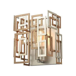 Gridlock 10'' High 1-Light Sconce - Matte Gold