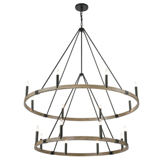 Transitions 56'' Wide 16-Light Chandeliers - Oil Rubbed Bronze