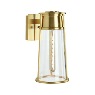 Cone Outdoor Wall Light - Satin Brass