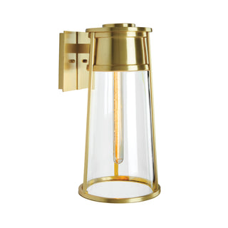 Cone Outdoor Wall Light - Satin Brass