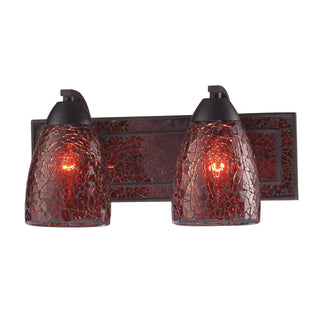 Elegant Bath 14'' Wide 2-Light Vanity Light - Rust