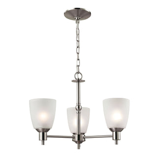 Jackson 20'' Wide 3-Light Chandeliers - Brushed Nickel