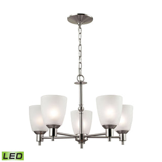 Jackson 22'' Wide 5-Light Chandeliers - Brushed Nickel