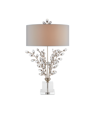 Forget-Me-Not Silver Table Lamp