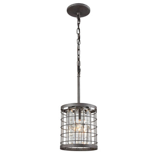 Nadina 7'' Wide 1-Light Mini Pendant - Silverdust Iron