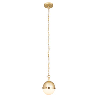 Harmelin 7'' Wide 1-Light Mini Pendant - Satin Brass