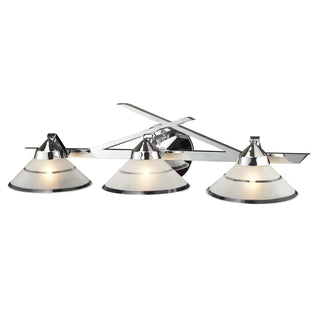 Refraction 25'' Wide 3-Light Vanity Light - Polished Chrome