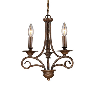 Gloucester 12'' Wide 3-Light Chandeliers - Weathered Bronze