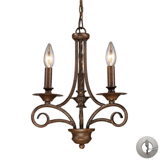 Gloucester 12'' Wide 3-Light Chandeliers - Antique Bronze