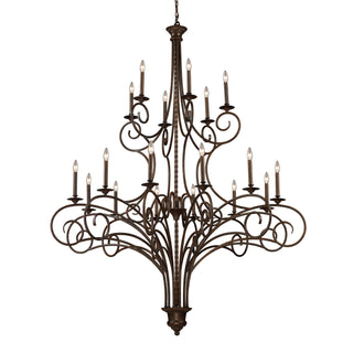 Gloucester 60'' Wide 18-Light Chandeliers - Weathered Bronze