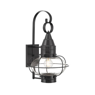 Classic Onion Outdoor Wall Light - Gun Metal with Clear Glass