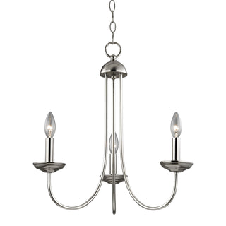 Montgomery 20'' Wide 3-Light Chandeliers - Brushed Nickel