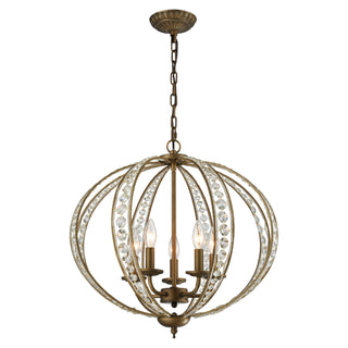 Elizabethan 21'' Wide 5-Light Chandeliers - Dark Bronze