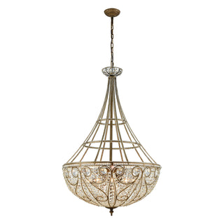 Elizabethan 28'' Wide 10-Light Chandeliers - Dark Bronze