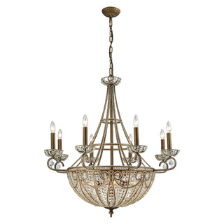 Elizabethan 35'' Wide 14-Light Chandeliers - Dark Bronze