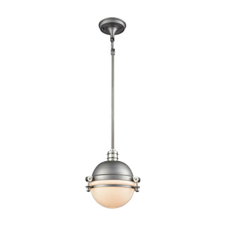 Riley 10'' Wide 1-Light Mini Pendant - Weathered Zinc