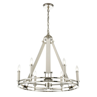 Bergamo 29'' Wide 6-Light Chandeliers - Polished Nickel