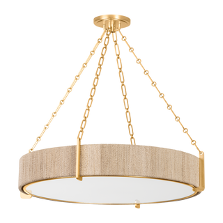 QUEBEC Chandelier Gold Leaf