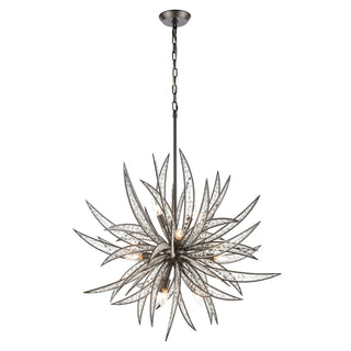 Naples 34'' Wide 11-Light Chandeliers - Dark Graphite