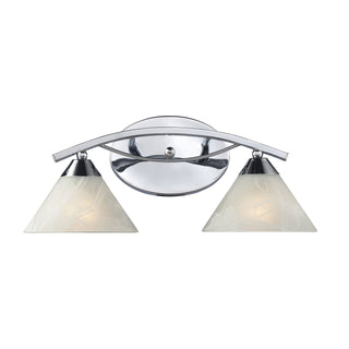 Elysburg 18'' Wide 2-Light Vanity Light - Polished Chrome