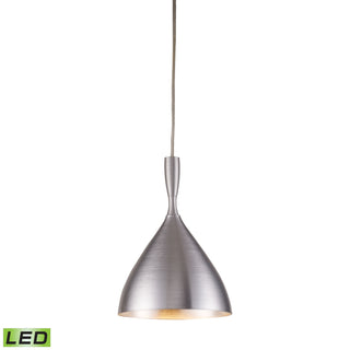 Spun Aluminum 7'' Wide 1-Light Pendant - Aluminum (LED)