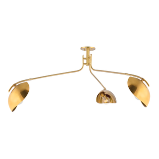 Avondale Semi Flush Aged Brass