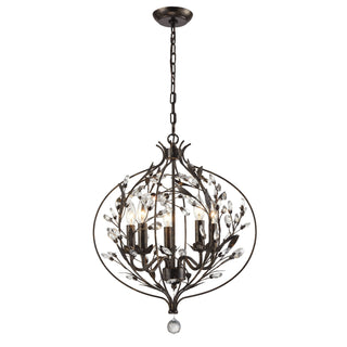 Circeo 20'' Wide 5-Light Chandeliers - Deep Rust