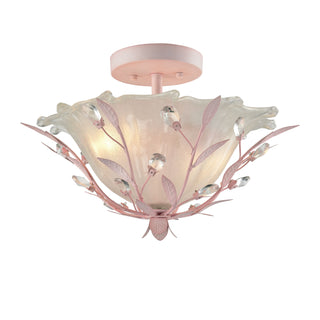 Circeo 17'' Wide 2-Light Semi Flush Mount - Light Pink