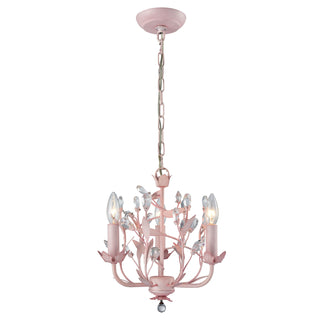 Circeo 13'' Wide 3-Light Chandeliers - Light Pink