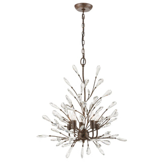 Crislett 25'' Wide 5-Light Chandeliers - Sunglow Bronze