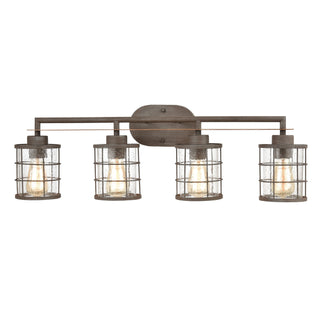 Gilbert 33'' Wide 4-Light Vanity Light - Rusted Coffee