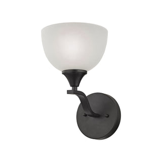 Bristol Lane 6'' Wide 1-Light Vanity Light - Oil Rubbed Bronze with White Glass